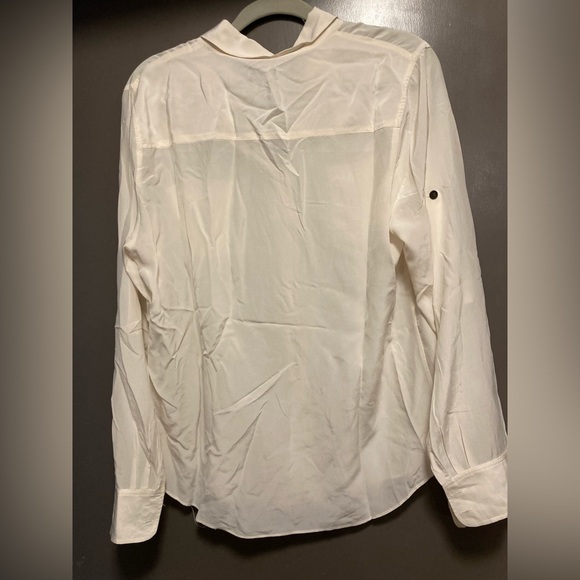 J. Crew Utility blouse, warm white, large - Picture 2 of 3